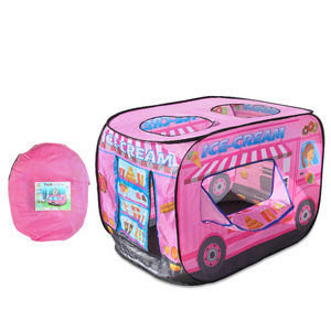 Indoor Ice-cream Car Kid Ten House Children Home Game Play Toys Tent  for Boy&Girls