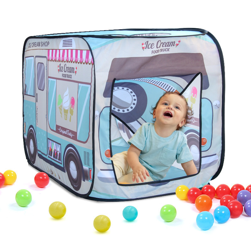 Indoor Ice-cream Car Kid Ten House Children Home Game Play Toys Tent  for Boy&Girls