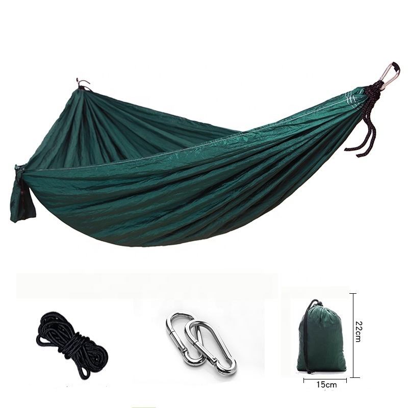 Camping Accessories Custom Logo Hiking Gear Ultralight Foldable Parachute Nylon Outdoor Portable Hitch Camping Hammock Swing