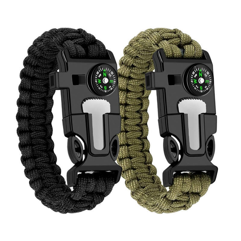 Handwoven Bracelets Polyester Outdoor Knife Climbing Lock Survival Paracord Bracelet