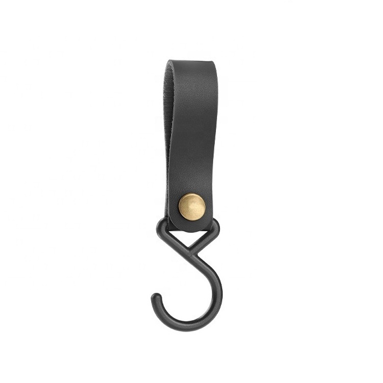 Wholesale Factory Leather Metal Kitchen Hanger Hanging Hooks Apron Pot Hook for Home Outdoor