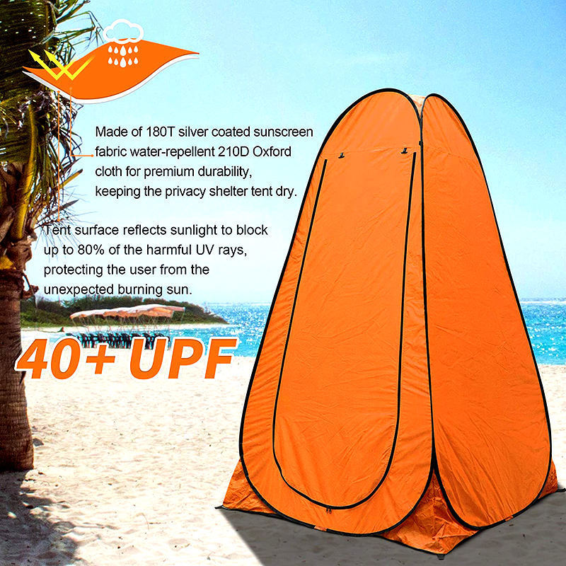 New Pop Up Privacy Tent Portable Outdoor Shower Tent Camp Toilet Changing Room Pod, Rain Shelter Inflatable Shower Tent