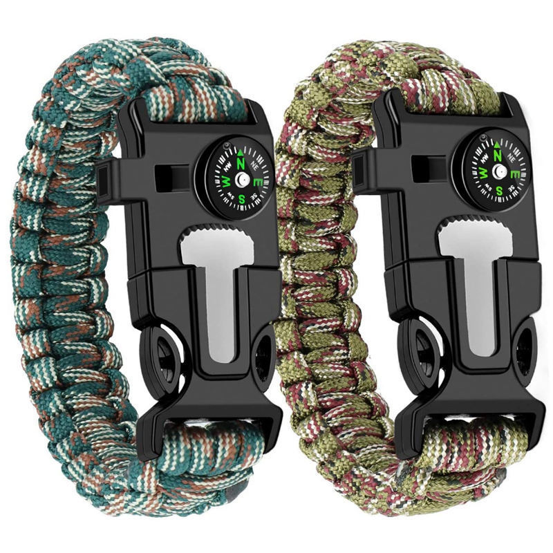 Handwoven Bracelets Polyester Outdoor Knife Climbing Lock Survival Paracord Bracelet