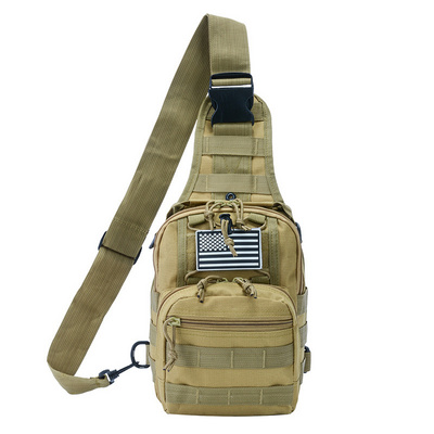 Small Bag Camouflage Oxford Fabric Diagonal Cross Shoulder Men Crossbody Sports Outdoor Tactical Chest Bag