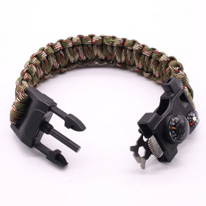 Umbrella Rope Bracelet Multi-functional Outdoor Survival Emergency Bracelets Camping Adventure Bracelets for Men Women