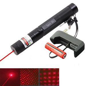 Factory Multi-functional Aluminum Body Rechargeable Led Laser Pointer Red Infrared Flashlight 303 Laser Pointer