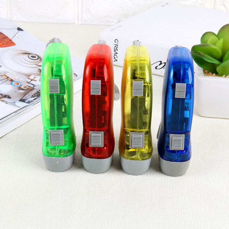 3 Led Hand Pressing Hand Crank Dynamo All Purpose LED Torch Flashlight