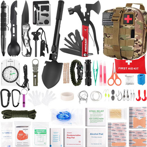 256 PCS  Molle Trauma Bag Outdoor Gear Emergency Kit Survival Tactical First Aid Kit for Camping