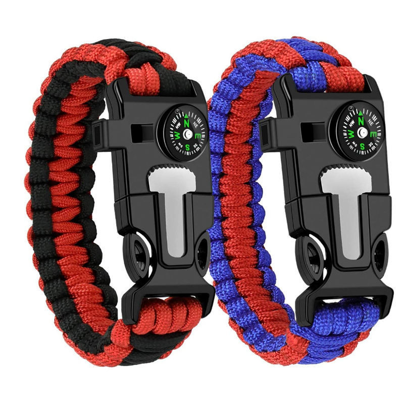 Handwoven Bracelets Polyester Outdoor Knife Climbing Lock Survival Paracord Bracelet