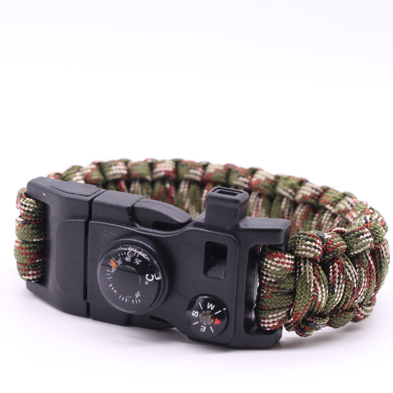 Umbrella Rope Bracelet Multi-functional Outdoor Survival Emergency Bracelets Camping Adventure Bracelets for Men Women