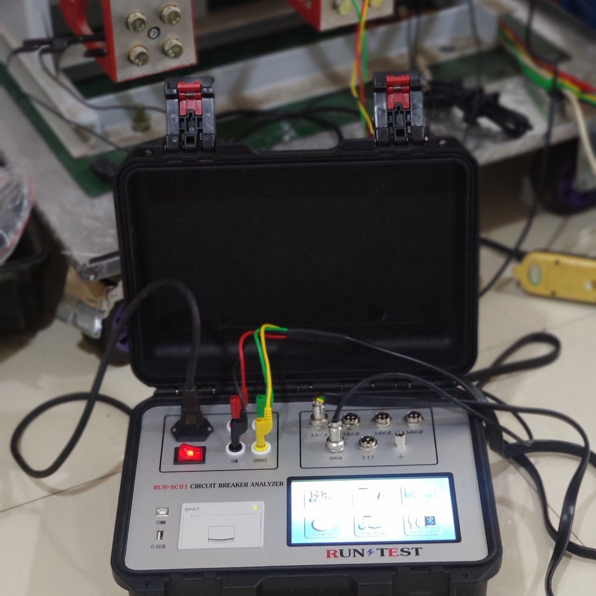 High Voltage Switch Testing Equipment Circuit Breaker Opening Closing Timing and Speed Tester CB Analyzer