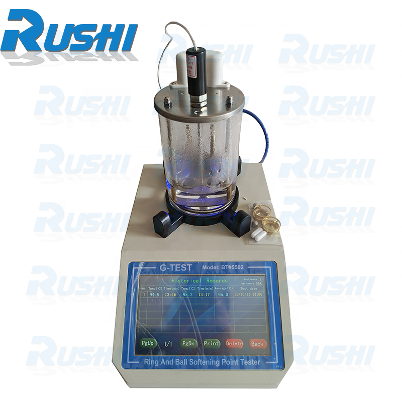 Astm d36 Highway Instruments Automatic Softening Point Analyzer for Petroleum Asphalt Ring