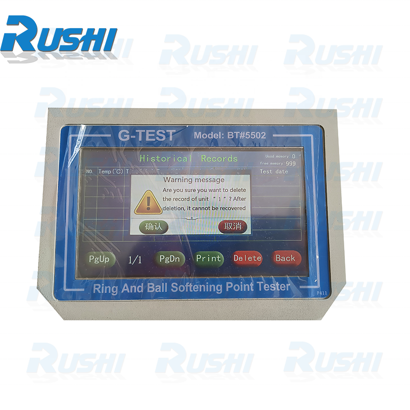 Astm d36 Highway Instruments Automatic Softening Point Analyzer for Petroleum Asphalt Ring