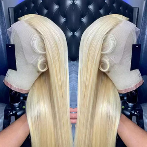 12A Raw Hair Blonde Peruvian Wig Lace Front 13X4 13X6 HD Transparent Full Lace Frontal 613 Human Hair Wig