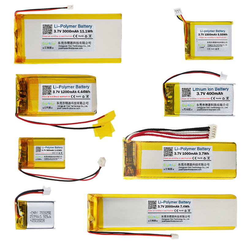 3.7V 1500mah 1800mah 3000mah Rechargeable Lithium polymer 5V lipo battery with PCM and connector