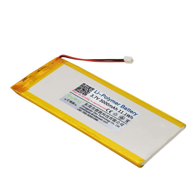 3.7V Lithium Polymer Battery 1500mAh 1800mAh 2500mAh 3000mAh Rechargeable 5V Li-po Battery with PCB and Connector