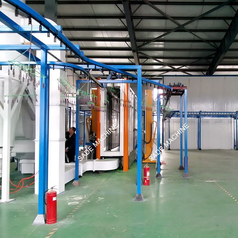 Automatic Powder Coating Line for Metal Fence Powder Coating with Degreasing Washing Pretreatment