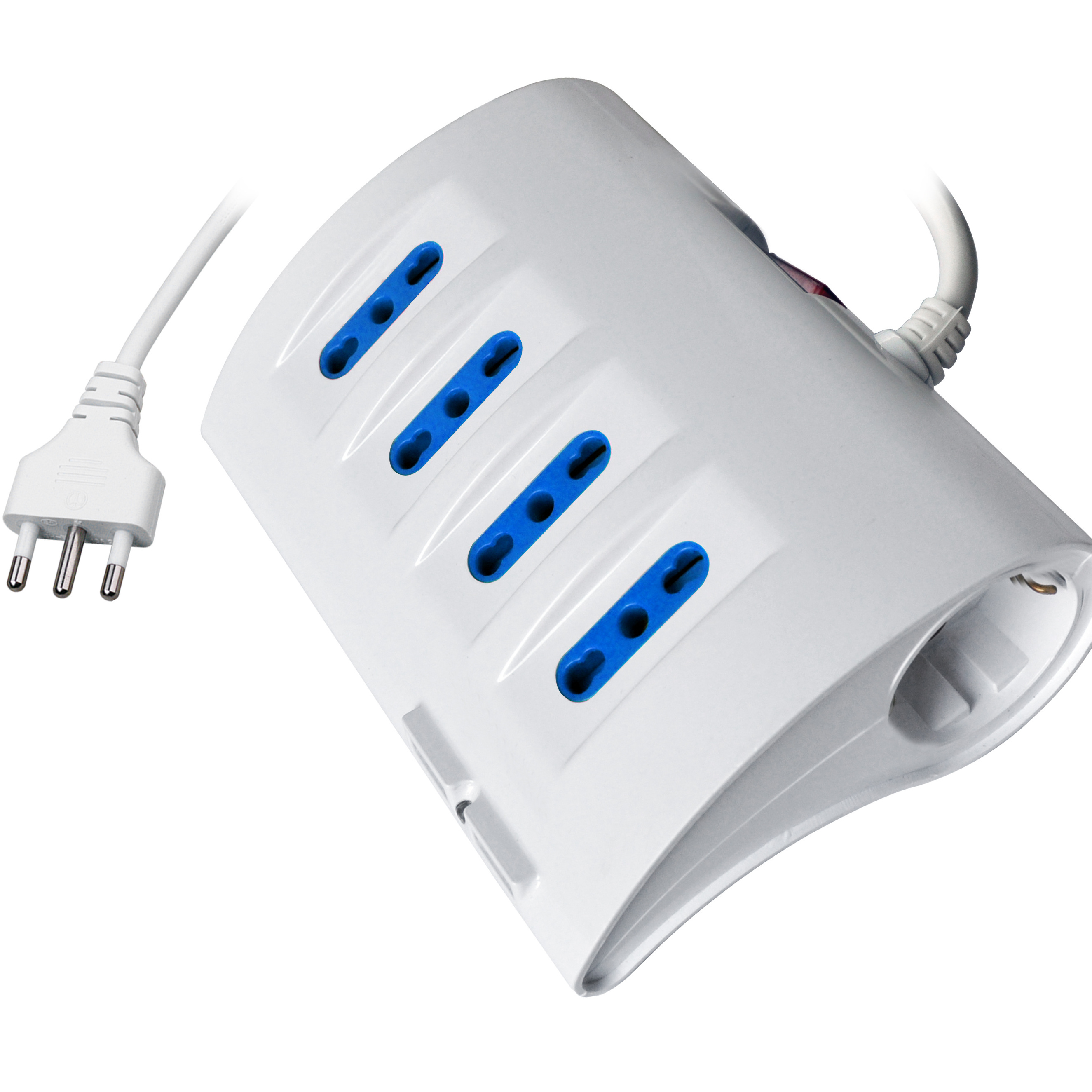 Italian popular desktop socket  6  pos plug 16A with  2 USB with  overload protection  CE certificate