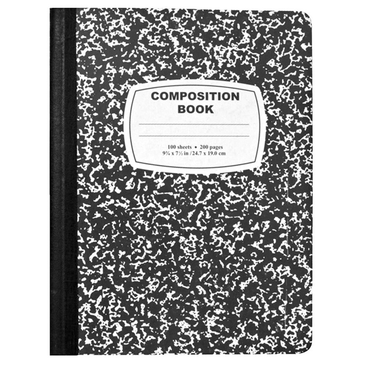 A5 Note Book Custom Composition Notebooks Counter Books Opp Bag American School Supply Supplier Hardcover Marble Customized