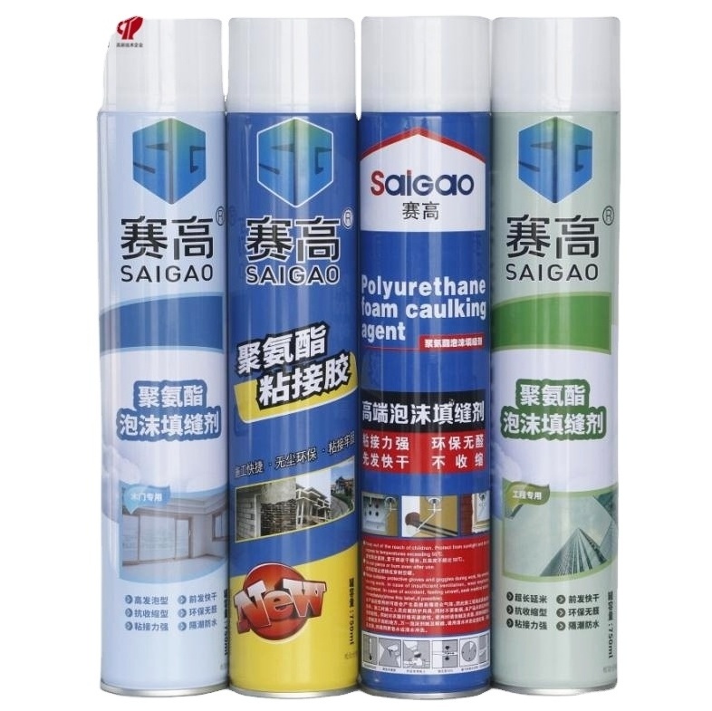 750ml One-Component Polyurethane Foam Sealant Water Cured PU Foam for Concrete and Wood