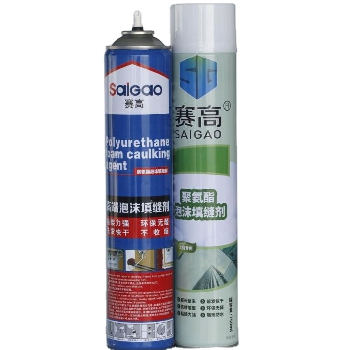 750ml One-Component Polyurethane Foam Sealant Water Cured PU Foam for Concrete and Wood