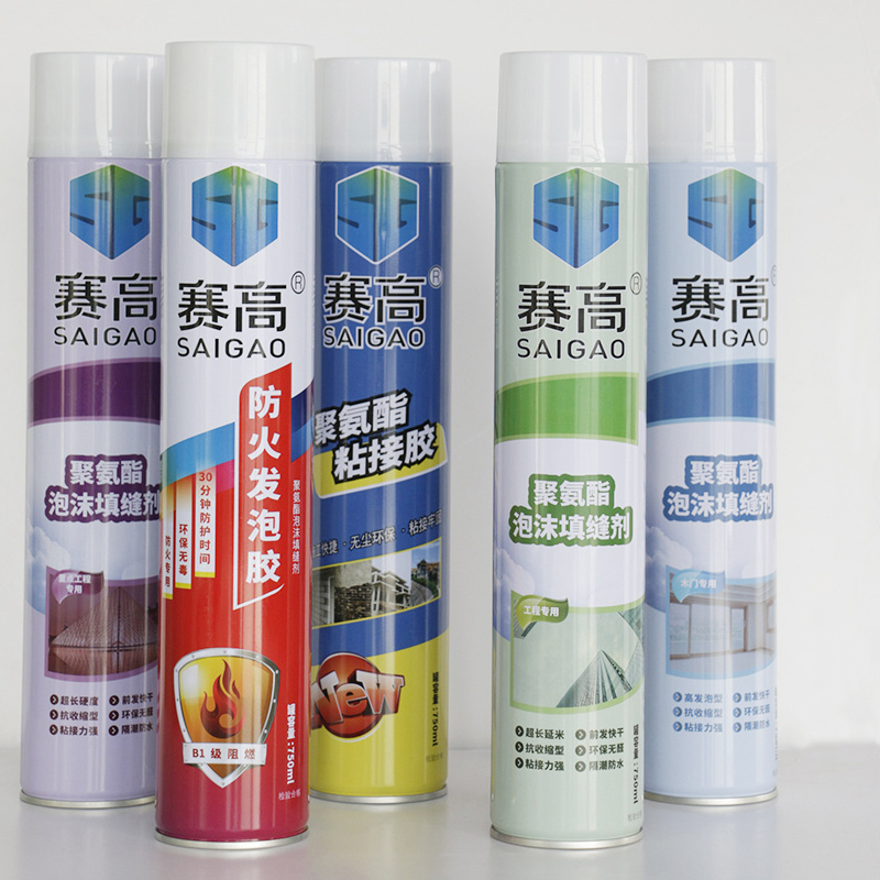 SAIGAO Competitive Price Rigid Urethane Foam Insulating Pu Spray Foam For Caulking And Mounting