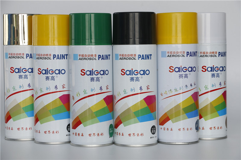 Quality gold spray paint drying fast 450 ML sample available acrylic aerosol spray glow in the dark spray paint