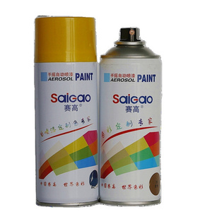 SAIGAO factory supply silver metal black color acrylic spray paint