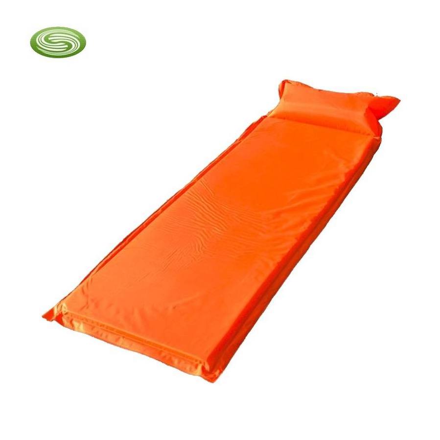 Customized Single Beach Mats Automatic inflatable Cushion with Pillow