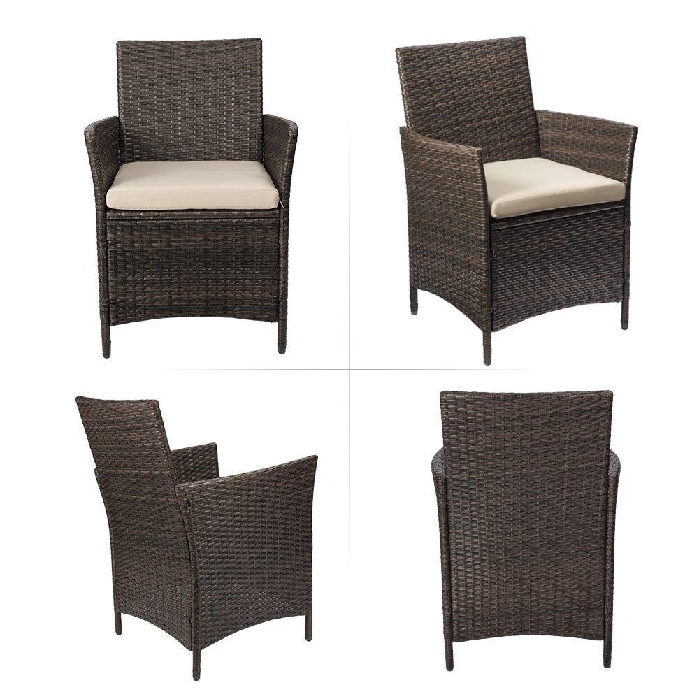 Rattan Sofa 3 Pieces  Outdoor Garden Furniture  Rattan Patio Bistro Set