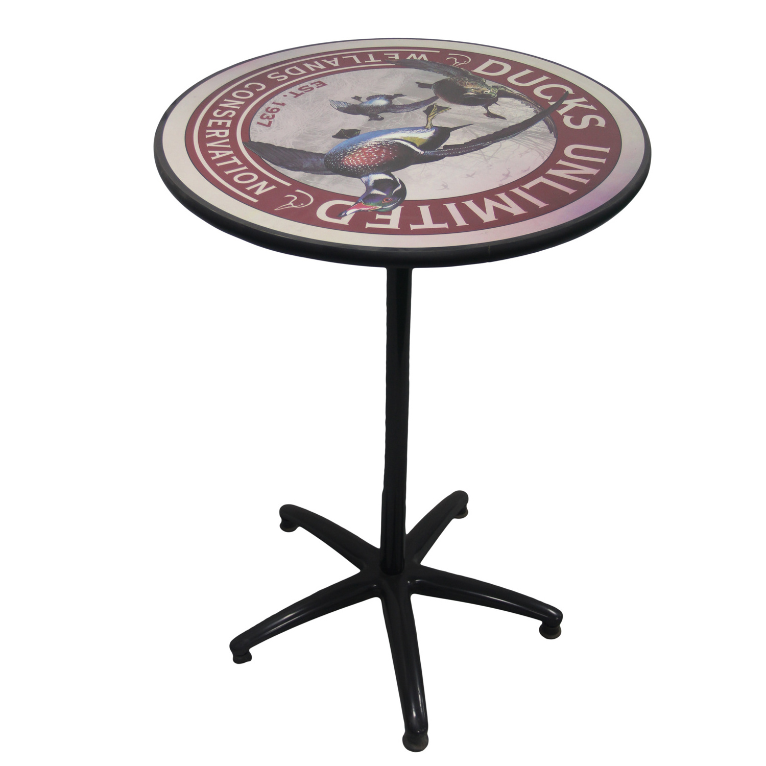 High Quality Chrome Base Portable Outdoor Patio Club Bar Table