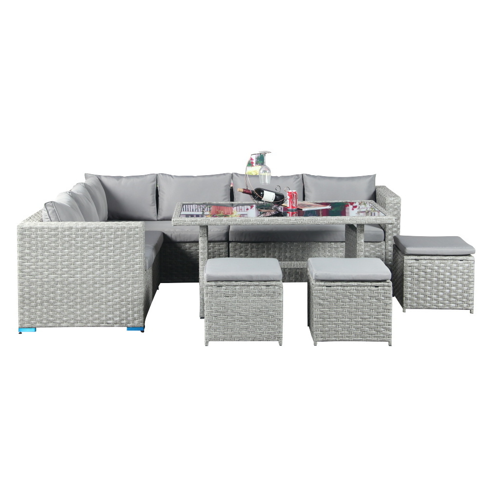 Rattan Garden Set Patio Furniture Asda Outdoor Rattan Corner Sofa Set Rattan Couch Garden Sofa Wicker Outdoor Furniture Sets BestSuppliers