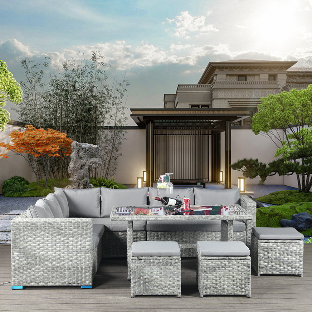 Rattan Garden Set Patio Furniture Asda Outdoor Rattan Corner Sofa Set Rattan Couch Garden Sofa Wicker Outdoor Furniture Sets