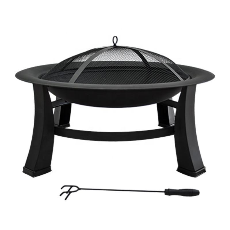 Patio Garden Stove Wood Burning Metal Round Fair Bowl Portable Outdoor Indoor Table Top Smokeless Wood Fire Pit Fire Pits