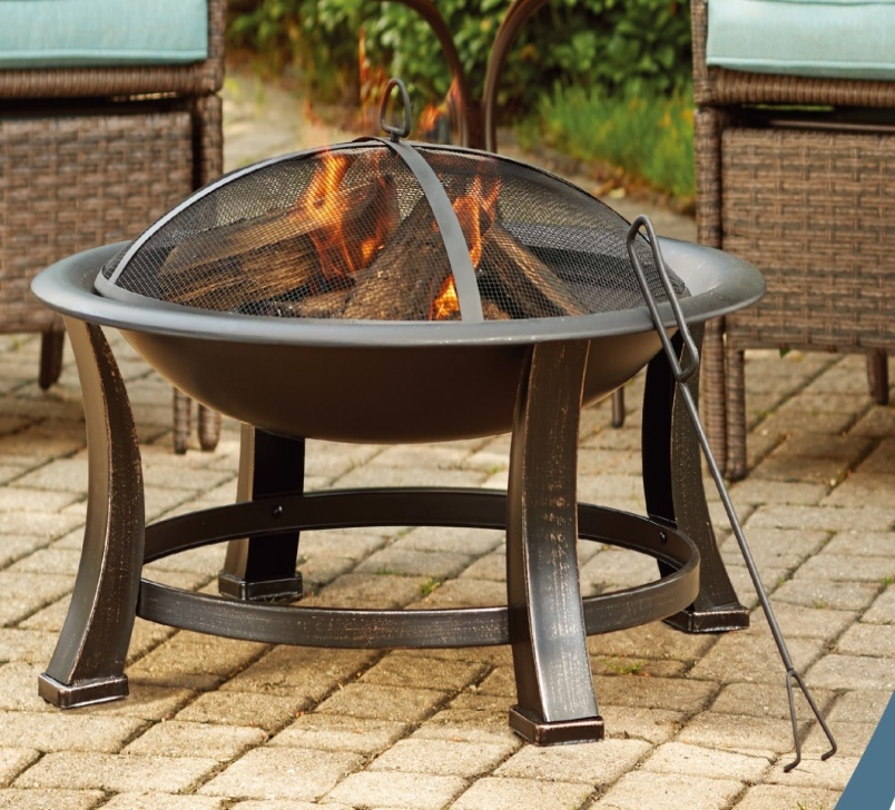 Patio Garden Stove Wood Burning Metal Round Fair Bowl Portable Outdoor Indoor Table Top Smokeless Wood Fire Pit Fire Pits