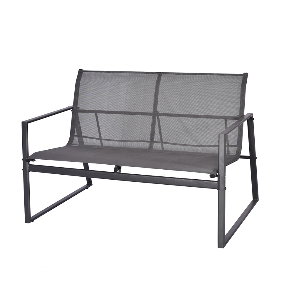 Modern Patio Garden Office Metal Frame KD Aluminium Furniture Set Outdoor 4 Piece Textile Sofa Set Garden Sets