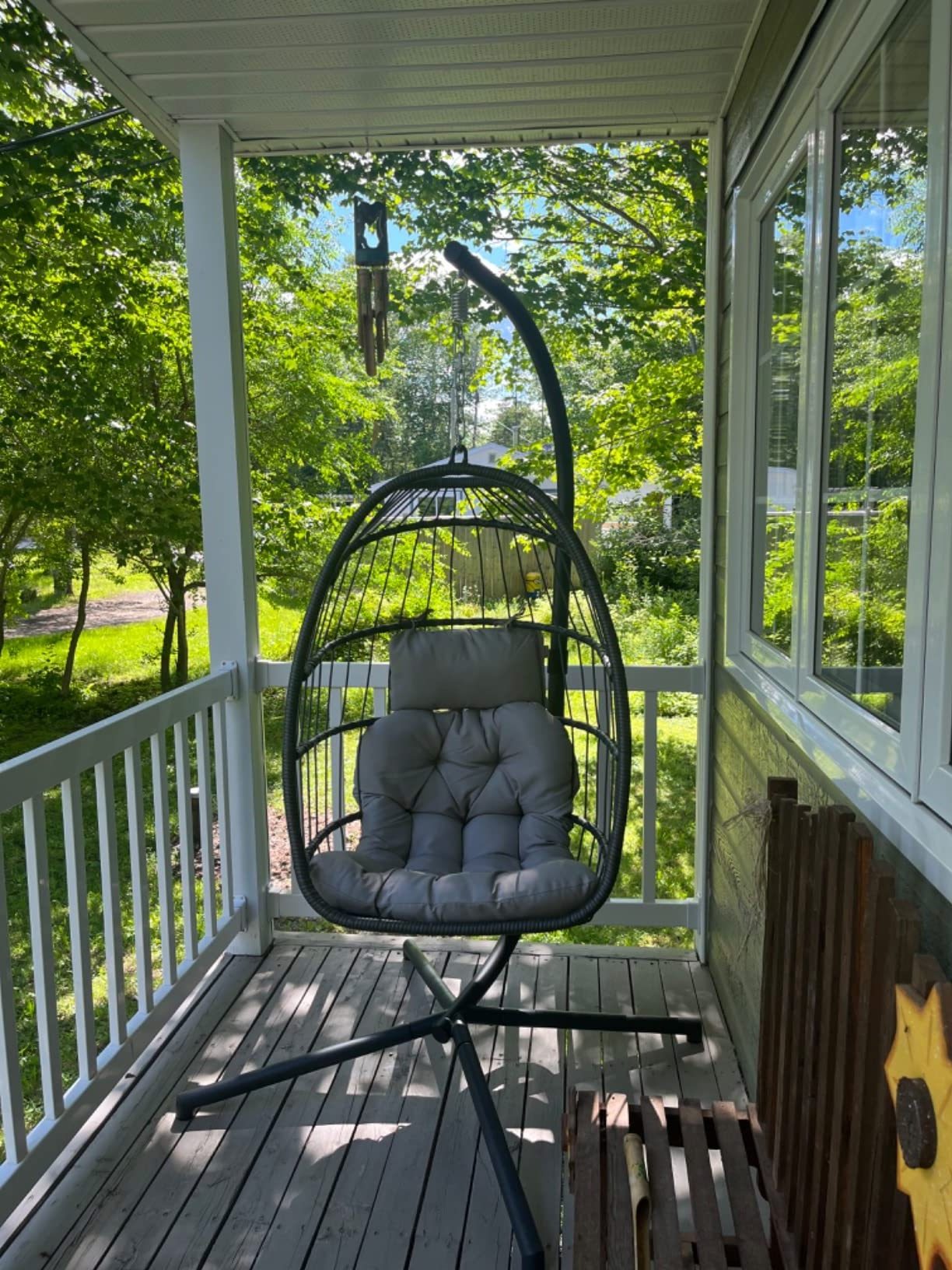 Hot Sell Outdoor Hanging Rattan Egg Chair Leisure Wicker Patio Swing Chair