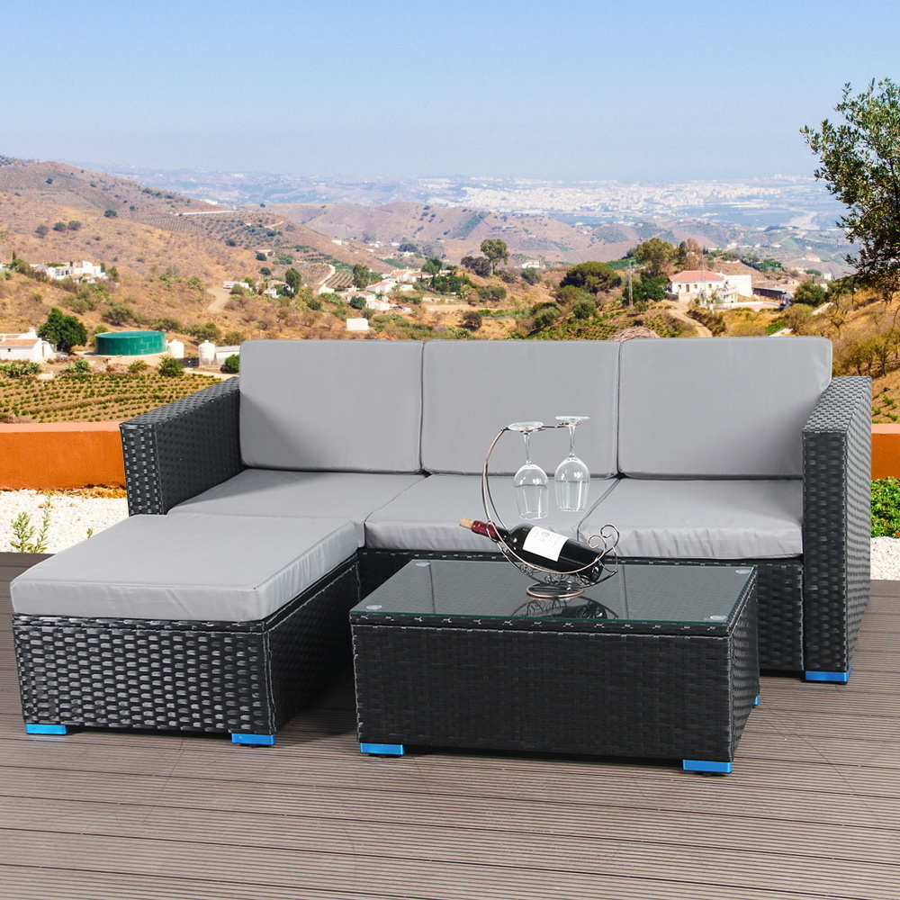 All Weather High Quality Patio Outdoor Rattan Sofa Set Garden Furniture For Sale Wicker Outside Garden Furniture