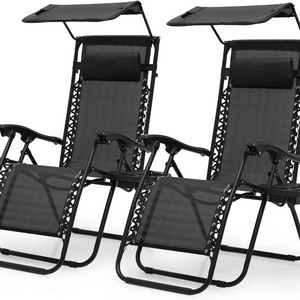 Furniture Outdoor Camping Fishing Folding Lounge Chair Recliner Zero Gravity Chair Patio Portable Beach Chair