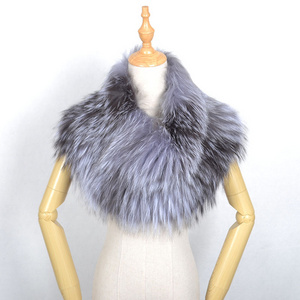 Luxury Genuine Real Fox Fur Shawl For Women Custom Winter Warm Fur Scarves Shawls