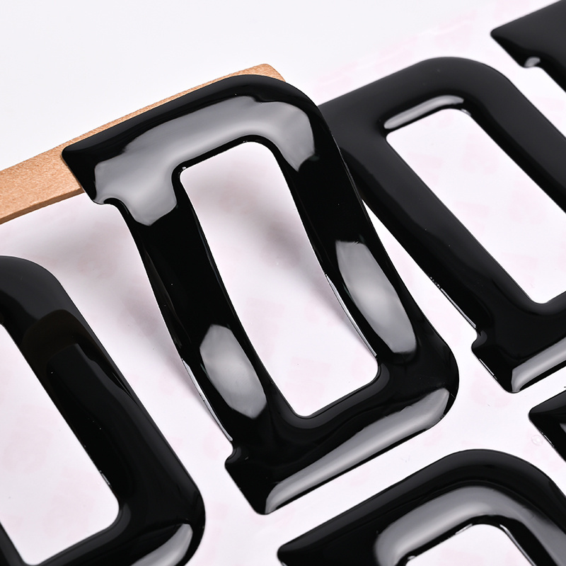 3D Gel Number Letter For Acrylic Blank Number Plate Reflective film UK Acrylic Car license Number Plate with 3D Letter