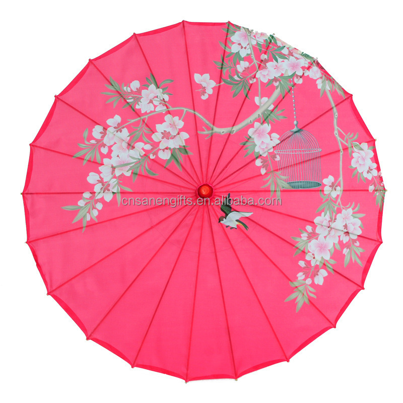 Oil Paper Umbrella Chinese Ancient Style Decorative Dance Craft Oil Silk Umbrella Women