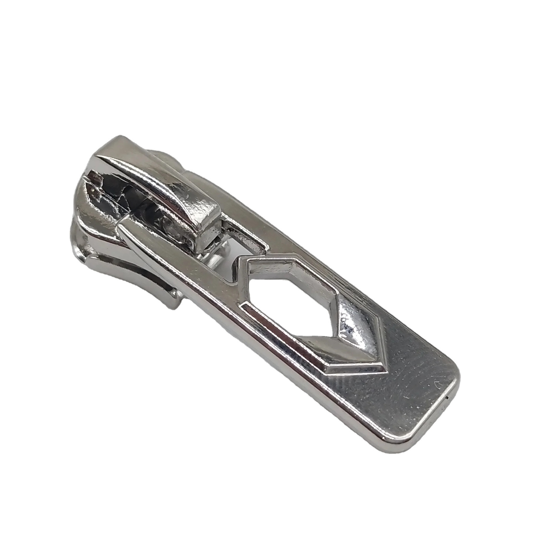 Embossed Reliable Supply High Quality Custom Zipper Slider Puller For Big Brand Nylon Zipper Pulls For Garment