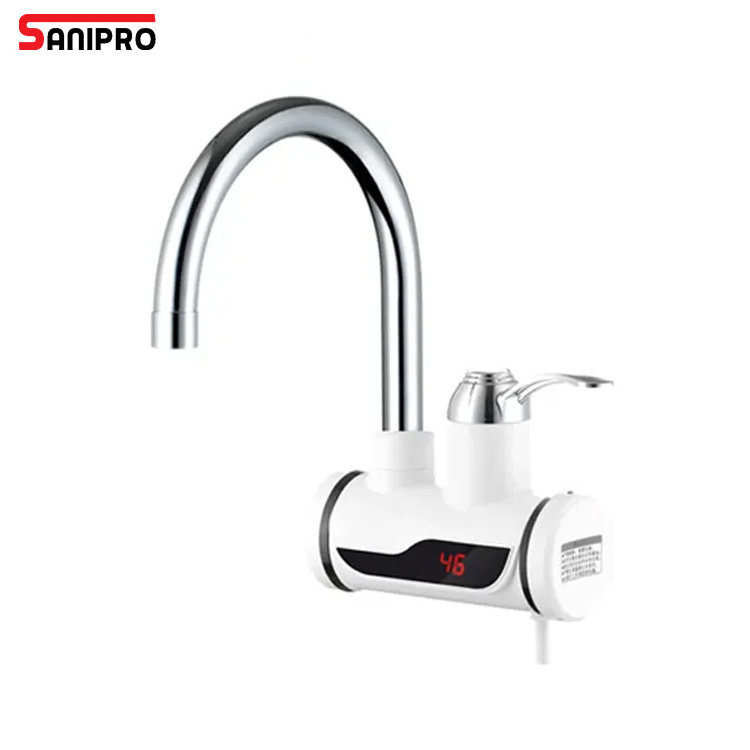 SANIPRO Advanced Technology LED Display Kitchen Bathroom Sink Tap Automatic Hot Water Heater Instant Electric Heating Faucet