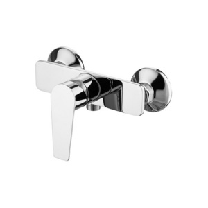 Sanipro modern chrome exposed brass bath taps wall mounted bathroom brass shower mixer faucets