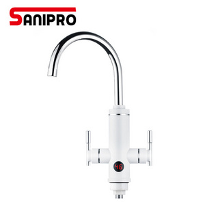 Electric Hot Water Heater Faucet Kitchen Heating Tap Water Faucet with LED Digital Display