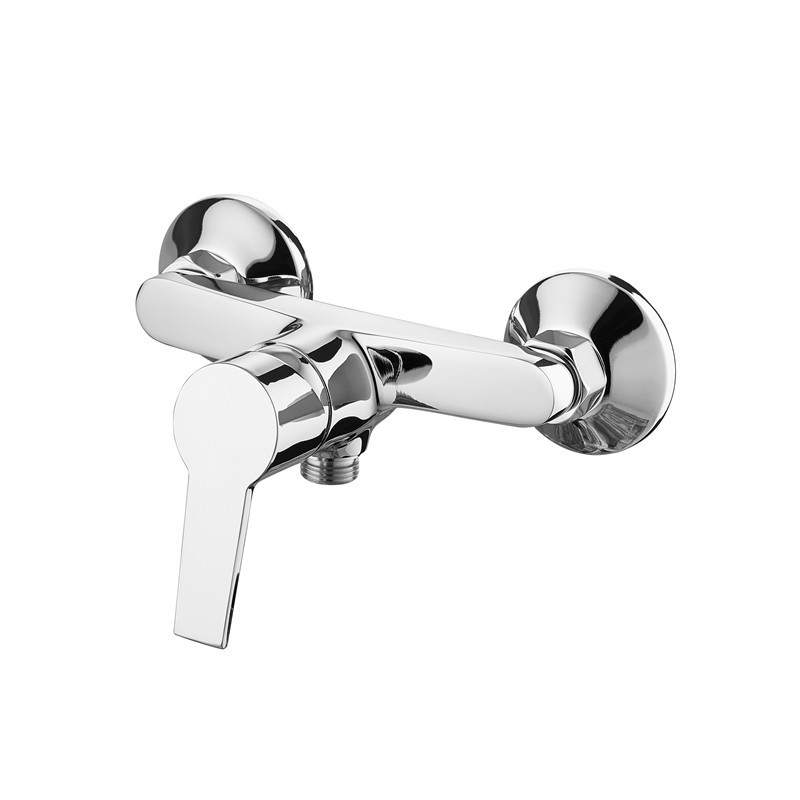 Sanipro modern chrome exposed brass bath taps wall mounted bathroom brass shower mixer faucets