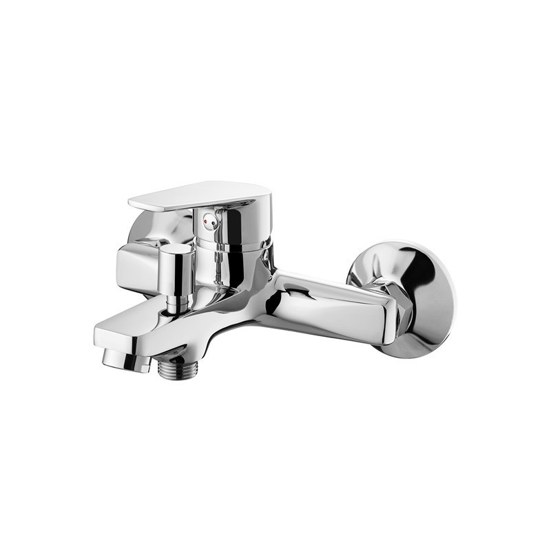 Sanipro modern chrome exposed brass bath taps wall mounted bathroom brass shower mixer faucets