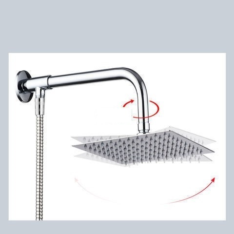 Factory Price Top Shower Head Square Light Shower Faucet 304 Stainless Steel Bathroom Shower Head