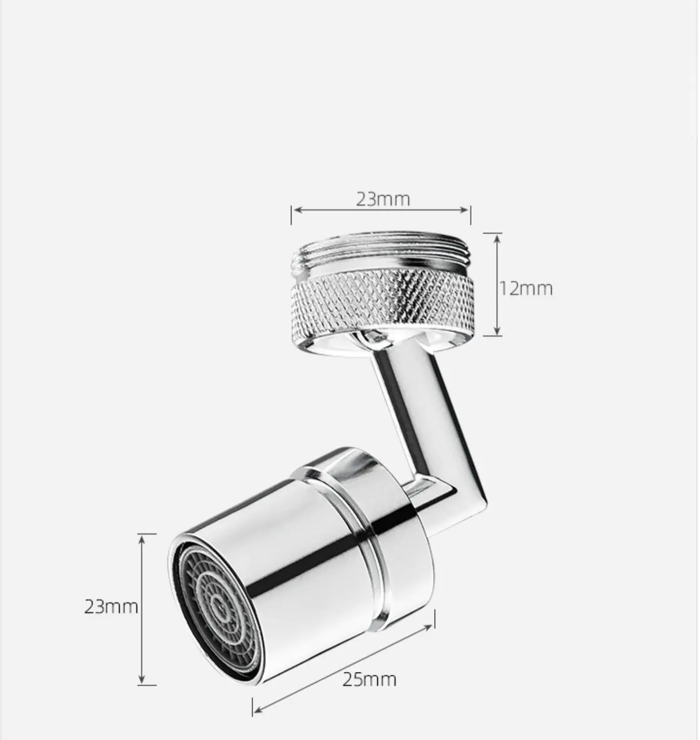 Rotatable Extension Faucet Aerator 720 Degree Swivel Robotic Arm Filter Sink Water Tap Bubbler Kitchen Single Handle Faucet